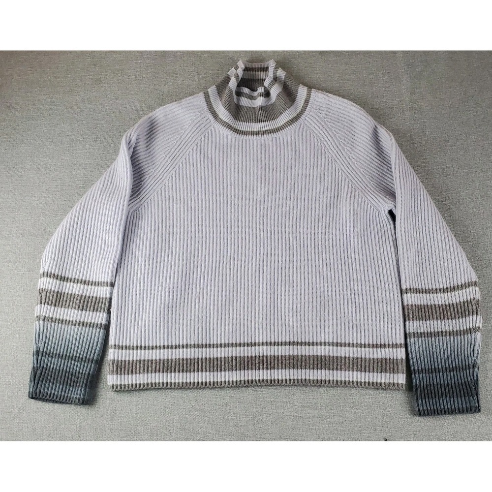 Naadam Sweater Womens Small Wool Cashmere Mock Neck Pullover Ribbed